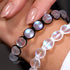 Black | Rainbow White | Silver | Mermaid Glass Charmballa Bracelet